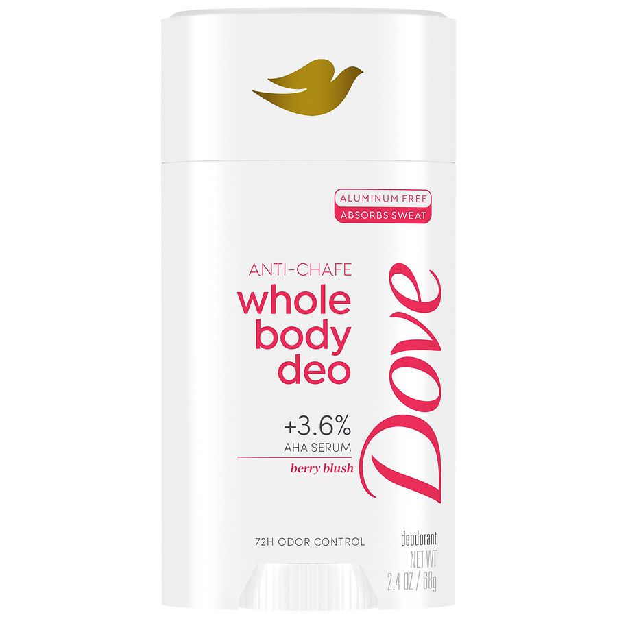 Dove Whole Body Deo Aluminum Free Deodorant Stick Berry Blush