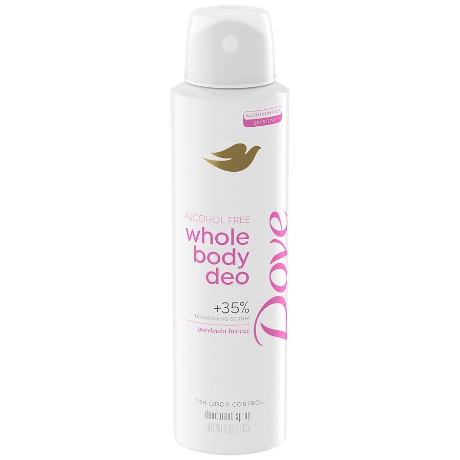 Dove Whole Body Deo Deodorant Spray for Women Gardenia Breeze