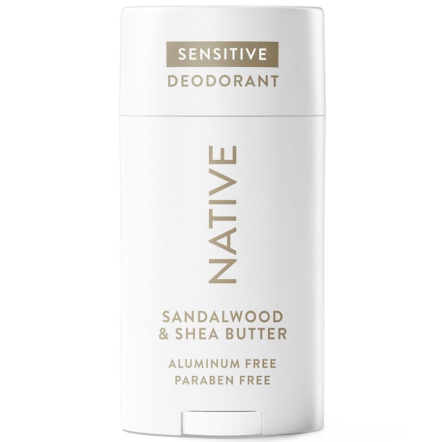 Native Aluminum Free Deodorant, 72 Hour Solid Stick Sandalwood & Shea Butter