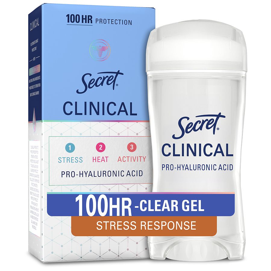 Secret Clinical Strength Antiperspirant Deodorant for Women, 100HR Sweat & Odor Protection Stress Response