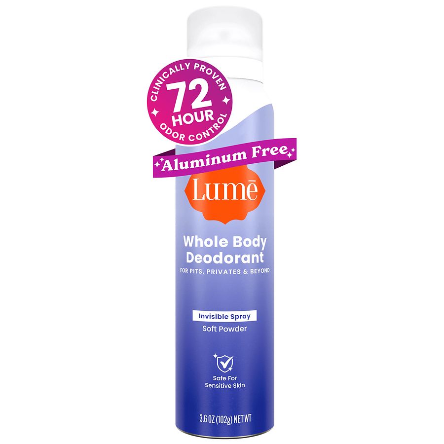 Lume Women¿s Whole Body Deodorant Invisible Spray Soft Powder
