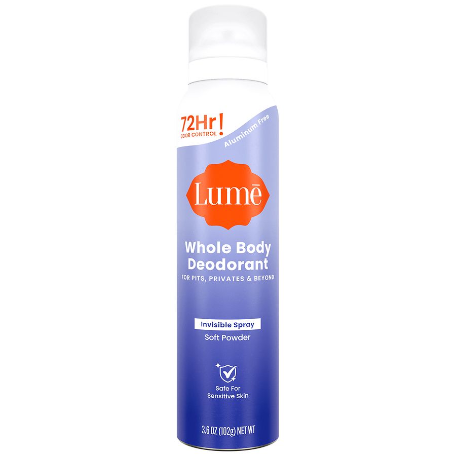Lume Women¿s Whole Body Deodorant Invisible Spray Soft Powder