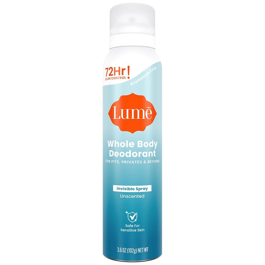 Lume Women¿s Whole Body Deodorant Invisible Spray Unscented