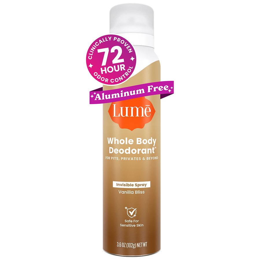 Lume Women¿s Whole Body Deodorant Invisible Spray Vanilla Bliss