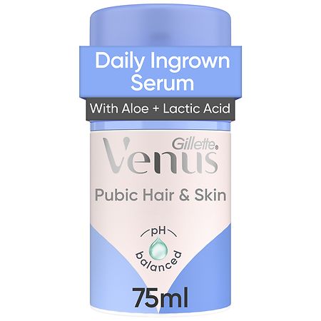 Gillette Venus Pubic Hair & Skin, Daily Ingrown Serum, Reduce Itch - 2.54 oz