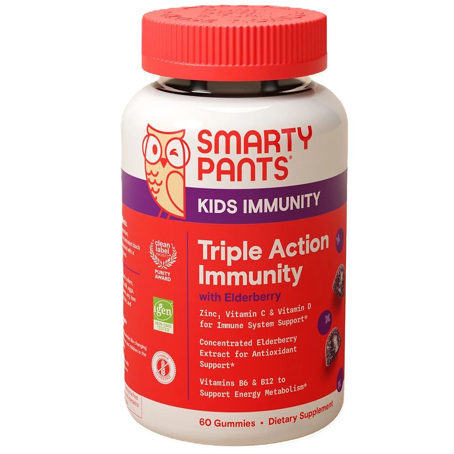 SmartyPants Kids Triple Action Immunity Gummies with Elderberry | Walgreens