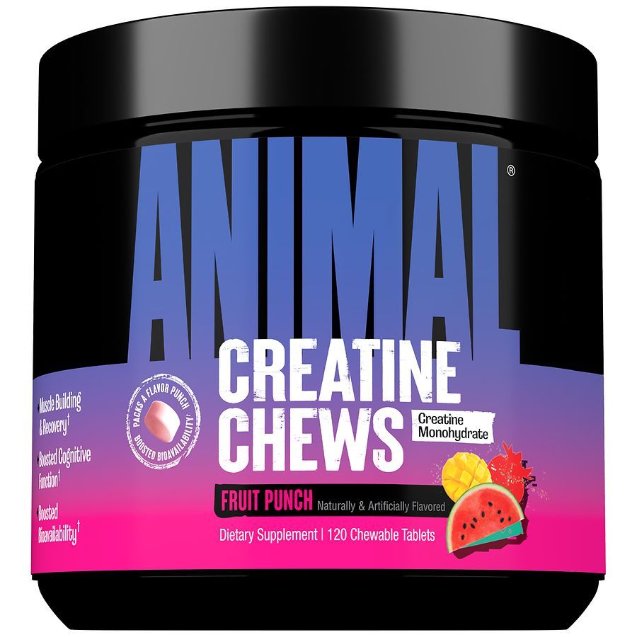 Universal Nutrition Animal Creatine Chewable Tablets Fruit Punch