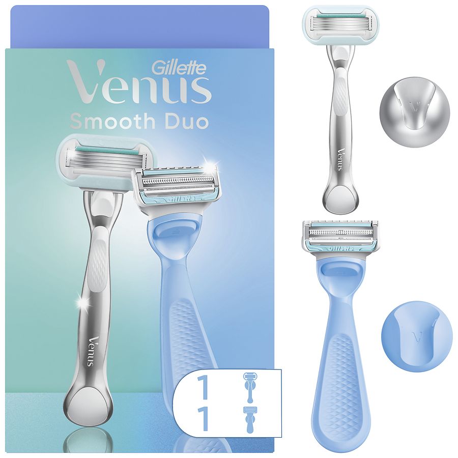 Gillette Venus Pubic Hair & Skin Duo Pack, Body Razor and Intimate ...