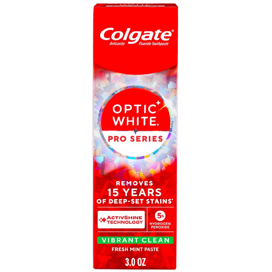 Colgate Optic White Pro Series Vibrant Clean Toothpaste Fresh Mint