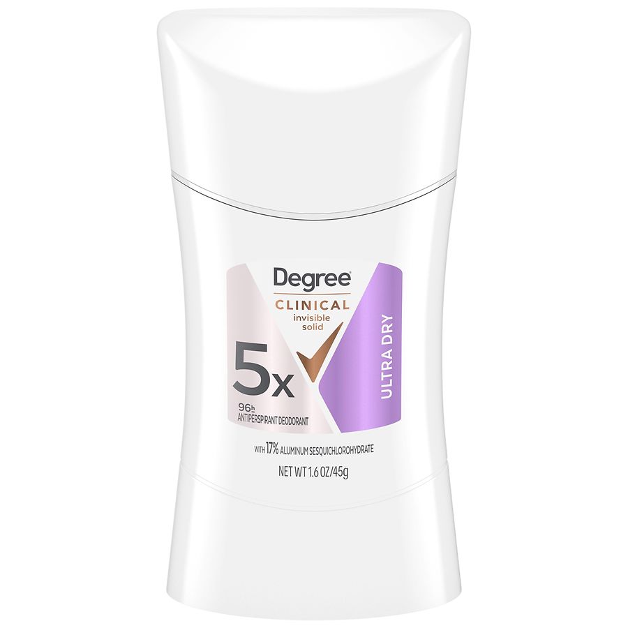 Degree Clinical Antiperspirant Deodorant, Ultra Dry Invisible Solid Berry Peony