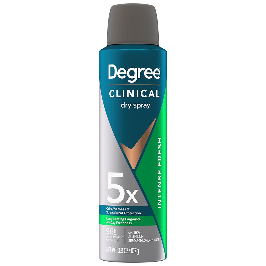 Degree Clinical Antiperspirant Deodorant Dry Spray Intense Fresh