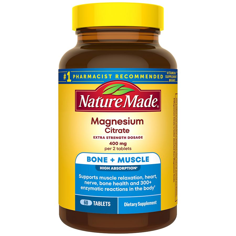 Nature Made Extra Strength Dosage Magnesium Citrate Tablets | Walgreens