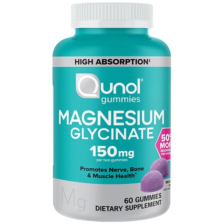 Qunol Magnesium Glycinate Gummies Mixed Berry - 60.0 ea