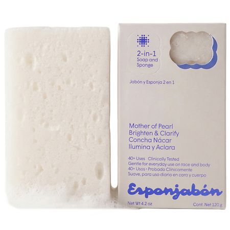 T.TAIO Esponjabon 2-In-1 Soap & Sponge Mother of Pearl
