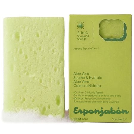 T.TAIO Esponjabon 2-in-1 Soap & Sponge Aloe Vera