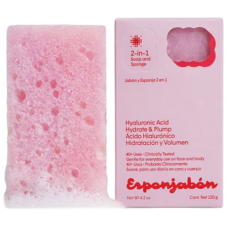 T.TAIO Esponjabon Hyaluronic Acid 2-in-1 Soap & Sponge