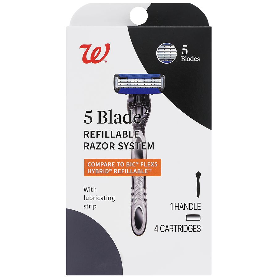 Walgreens 5 Blade Refillable Razor System