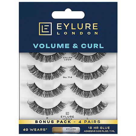 Eylure Volume & Curl Eyelashes Multipack No. 114