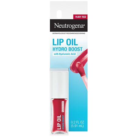 Neutrogena Hydro Boost Tinted Lip Oil with Hyaluronic Acid Ruby Red