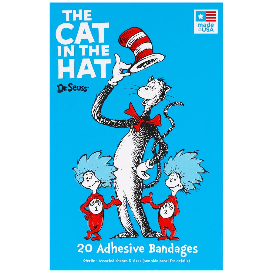Dr. Seuss The Cat in the Hat Adhesive Bandages Assorted