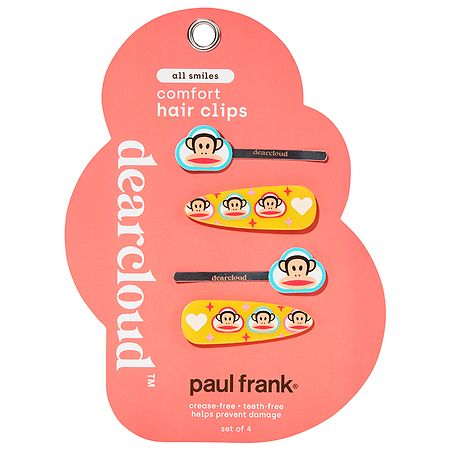 dearcloud Paul Frank Comfort Hair Clips - All Smiles