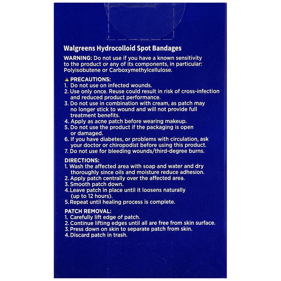 hydrocolloid dressing walgreens Walgreens Smart-Heal Hydrocolloid Bandages Extra Large