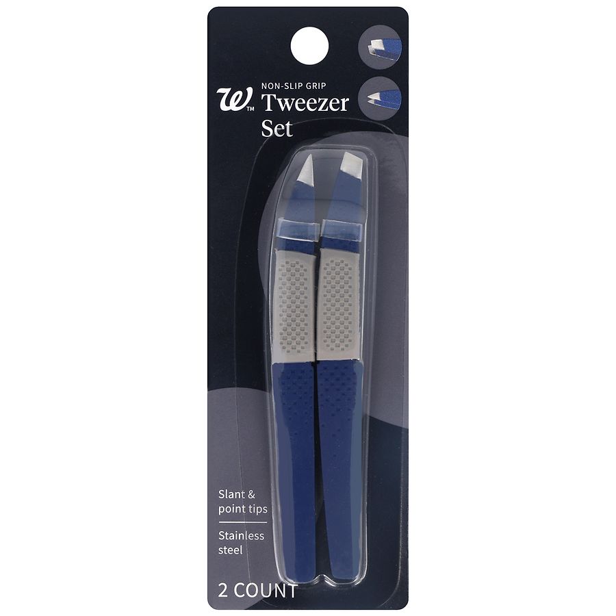 Walgreens Non-Slip Grip Tweezer Set