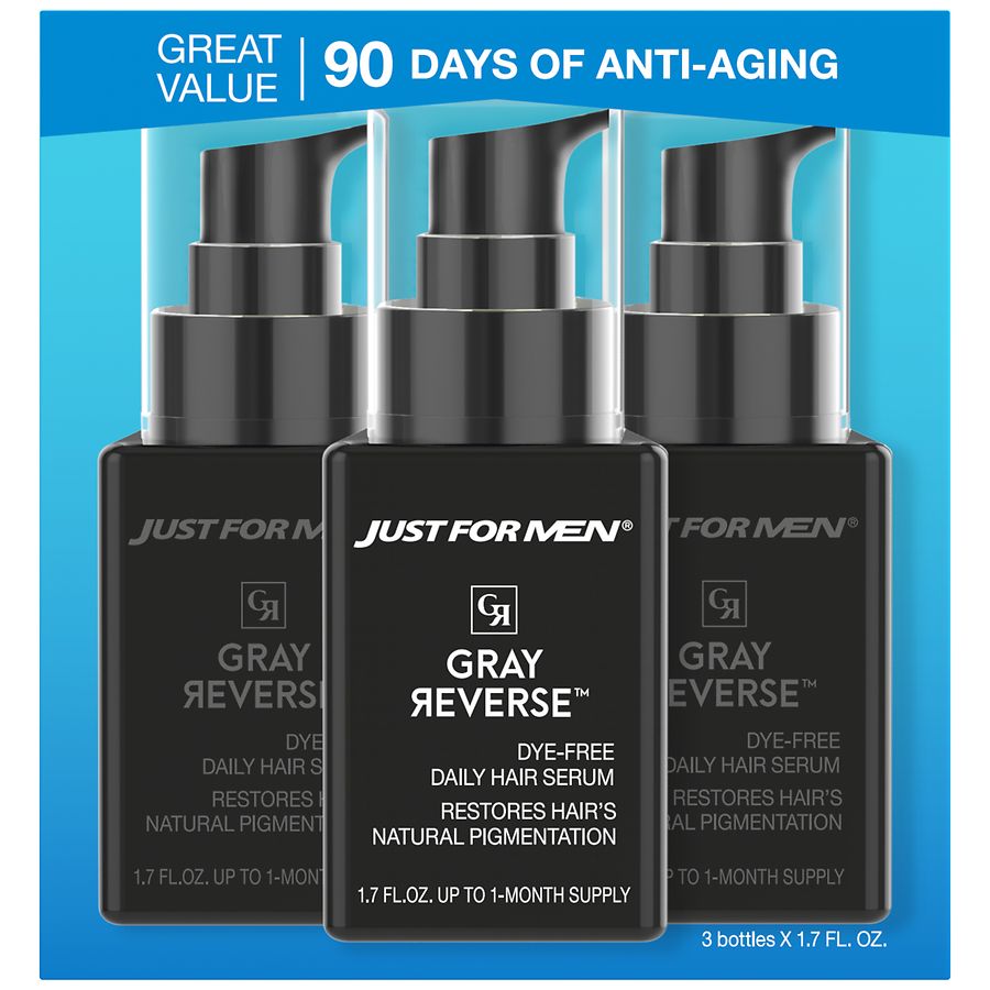 Just For Men Gray Reverse Daily Hair Serum