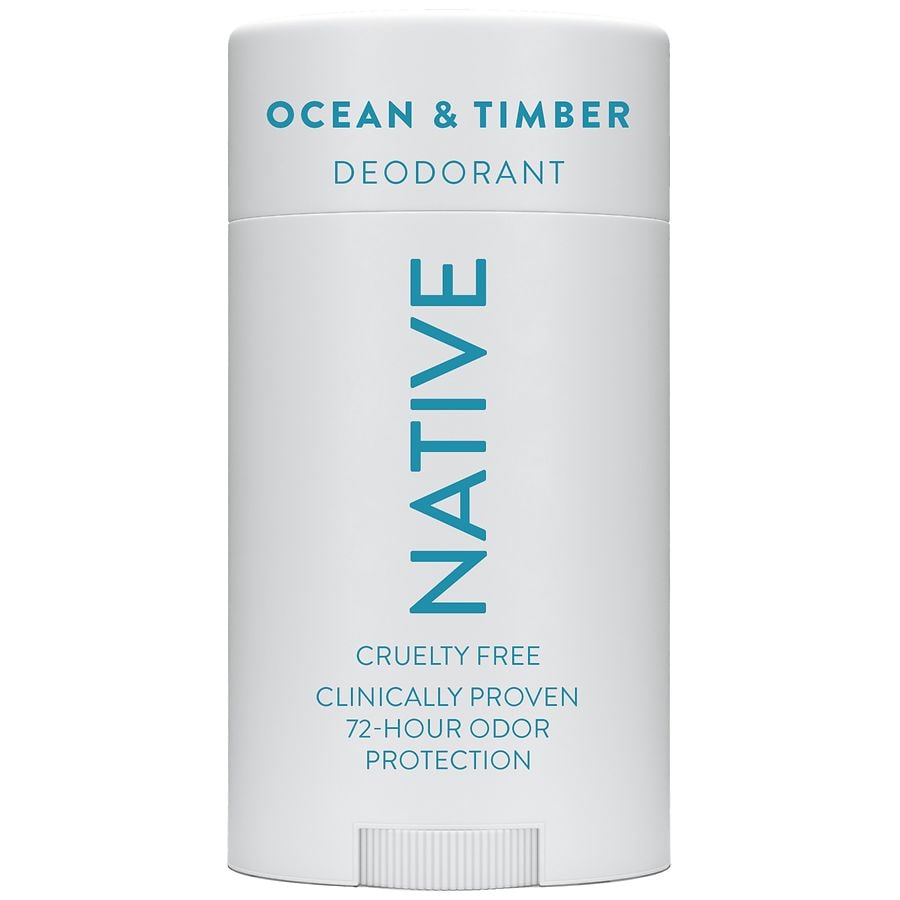 Native Aluminum Free Deodorant For Men, 72 Hour Solid Stick Ocean & Timber