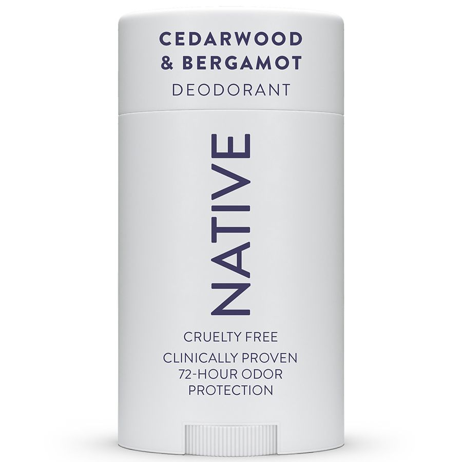 Native Aluminum Free Deodorant, 72 Hour Solid Stick Cedarwood