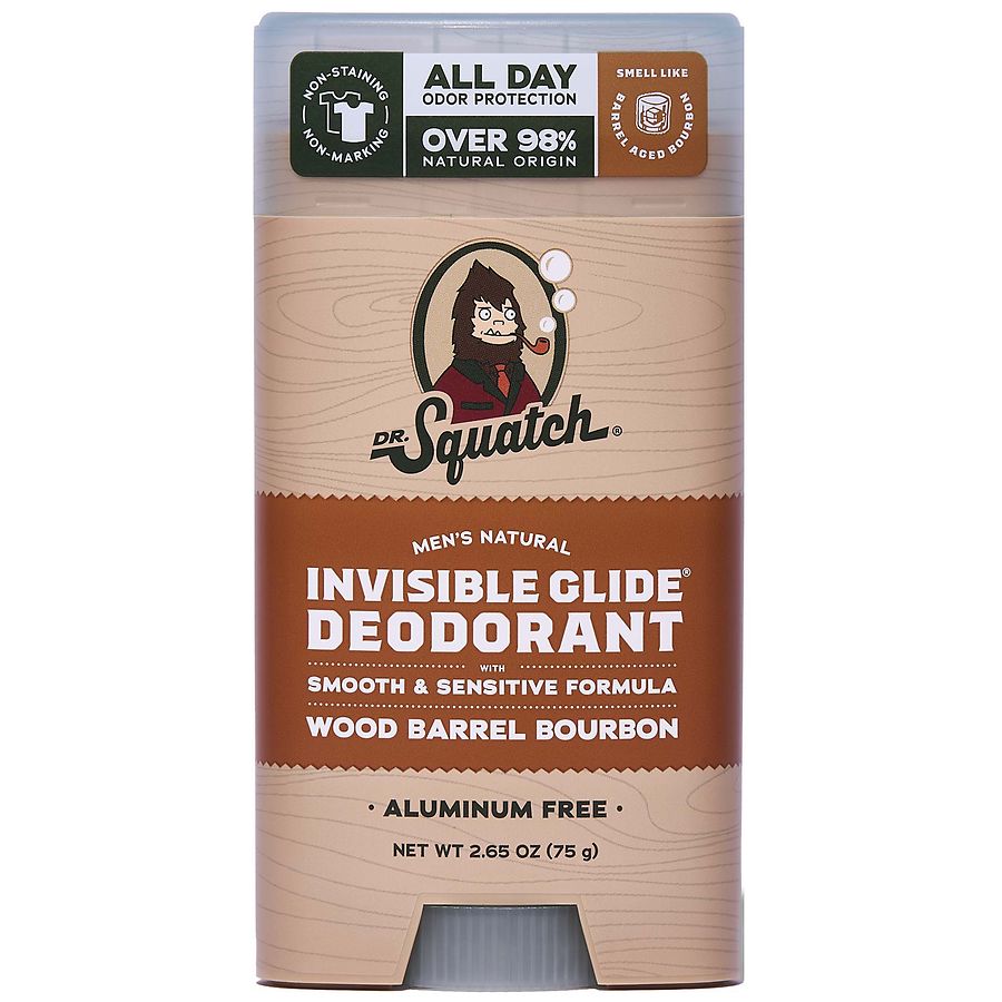 Dr. Squatch Invisible Glid Deodorant Wood Barrel Bourbon