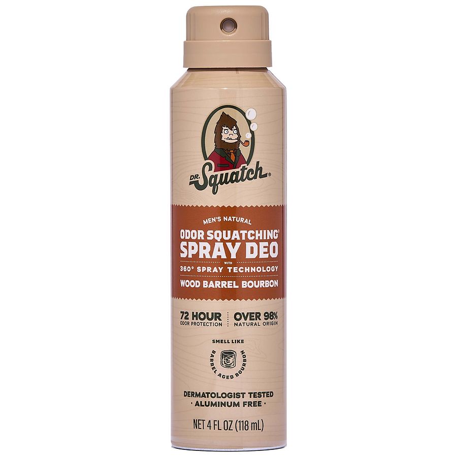 Dr. Squatch Spray Deodorant Wood Barrel Bourbon