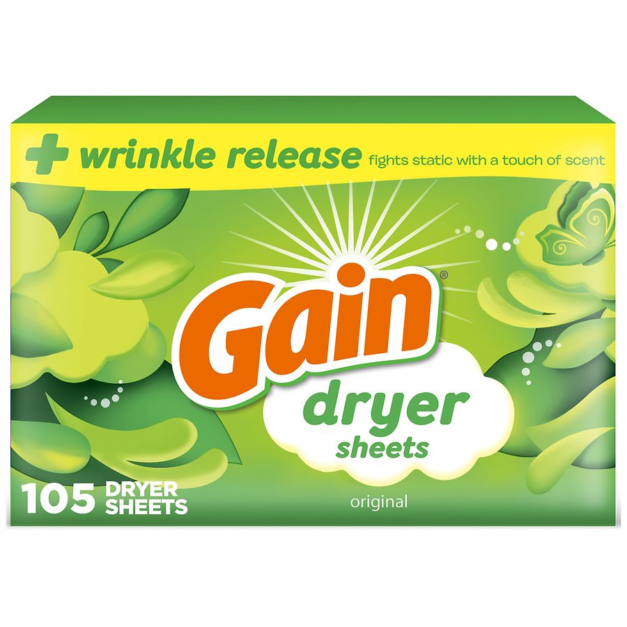 Gain Dryer Sheets + Wrinkle Release Original