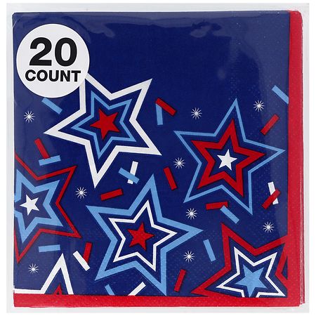 Festive Voice Beverage Napkins - 20.0 ea