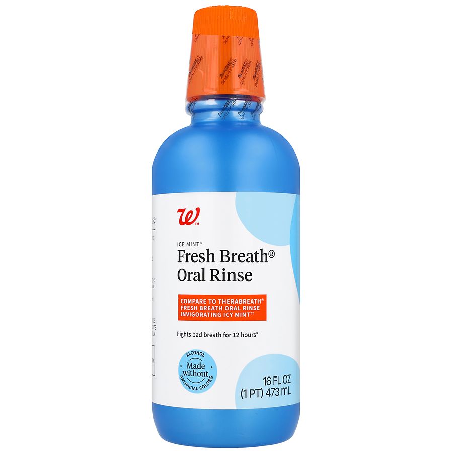 Walgreens Fresh Breath Oral Rinse Ice Mint