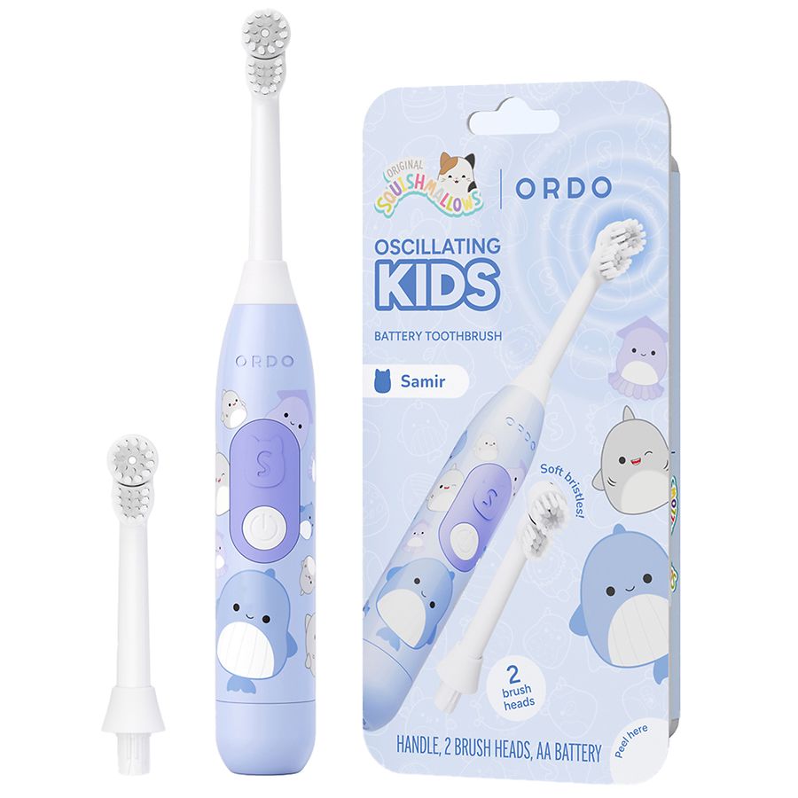 Ordo Oscillating Kid's Battery Toothbrush - Squishmallows Samir