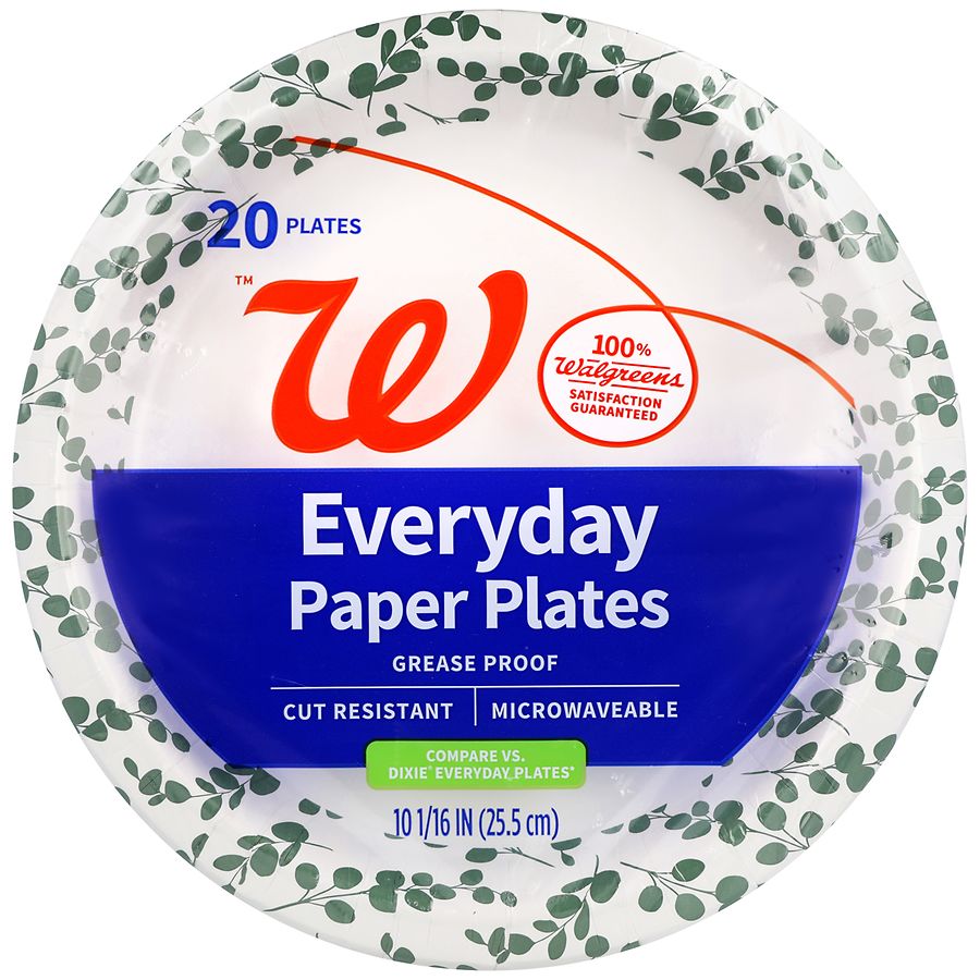 Walgreens Everyday Paper Plates 10 1/16 In