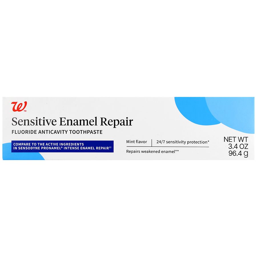 Walgreens Sensitive Enamel Repair Fluoride Anticavity Toothpaste Mint