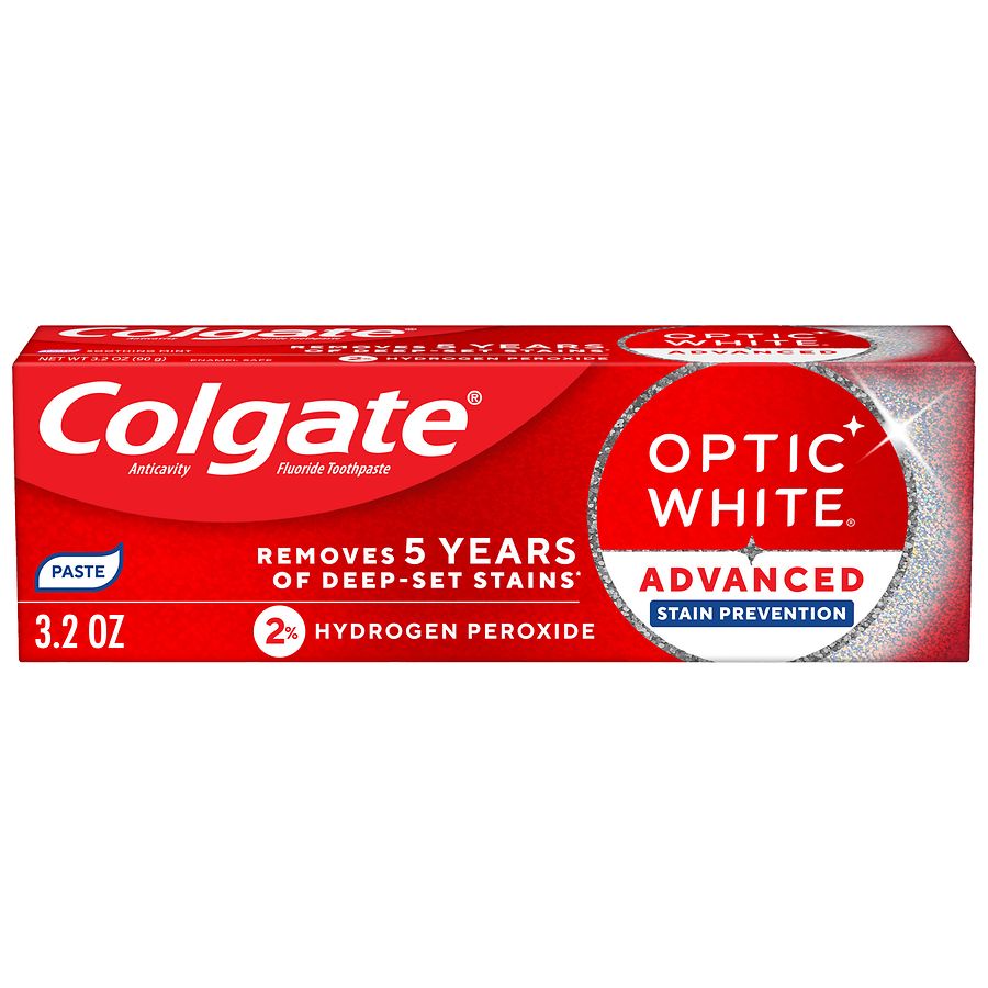 Colgate Optic White Advanced Stain Prevention Toothpaste Peppermint & Cool Wintergreen