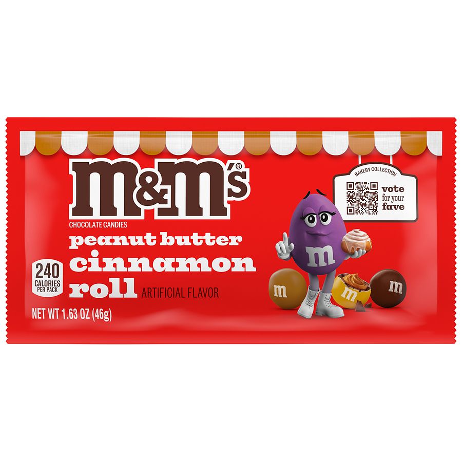 M&M's Peanut Butter Cinnamon Roll Chocolate Candy