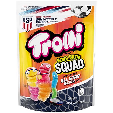 Trolli Sour Brite Squad Gummi Candy - 12.3 OZ