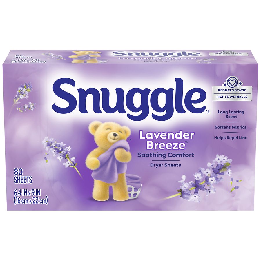 Snuggle Fabric Softener Dryer Sheet Lavender Breeze
