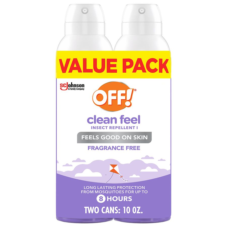 Off! Clean Feel, Picaridin Insect Repellent 1, Aerosol Value Pack Fragrance Free