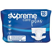 Supreme Care Plus Heavy Incontinence Diapers, Unisex Large, 46