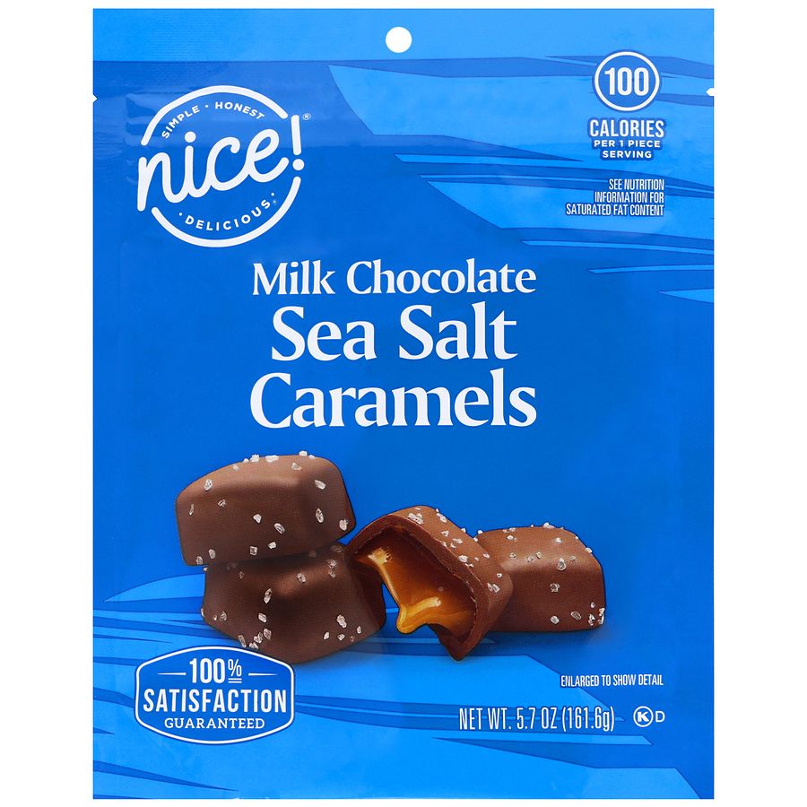 Nice! Milk Chocolate Sea Salt Caramels