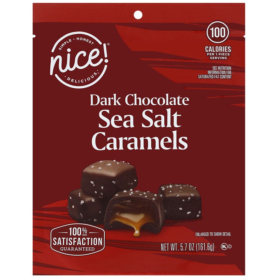 Nice! Dark Chocolate Sea Salt Caramels