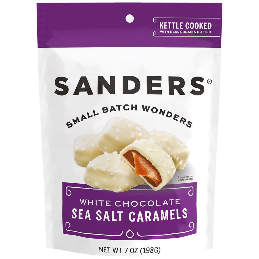 Sanders White Chocolate Sea Salt Caramel Candy | Walgreens