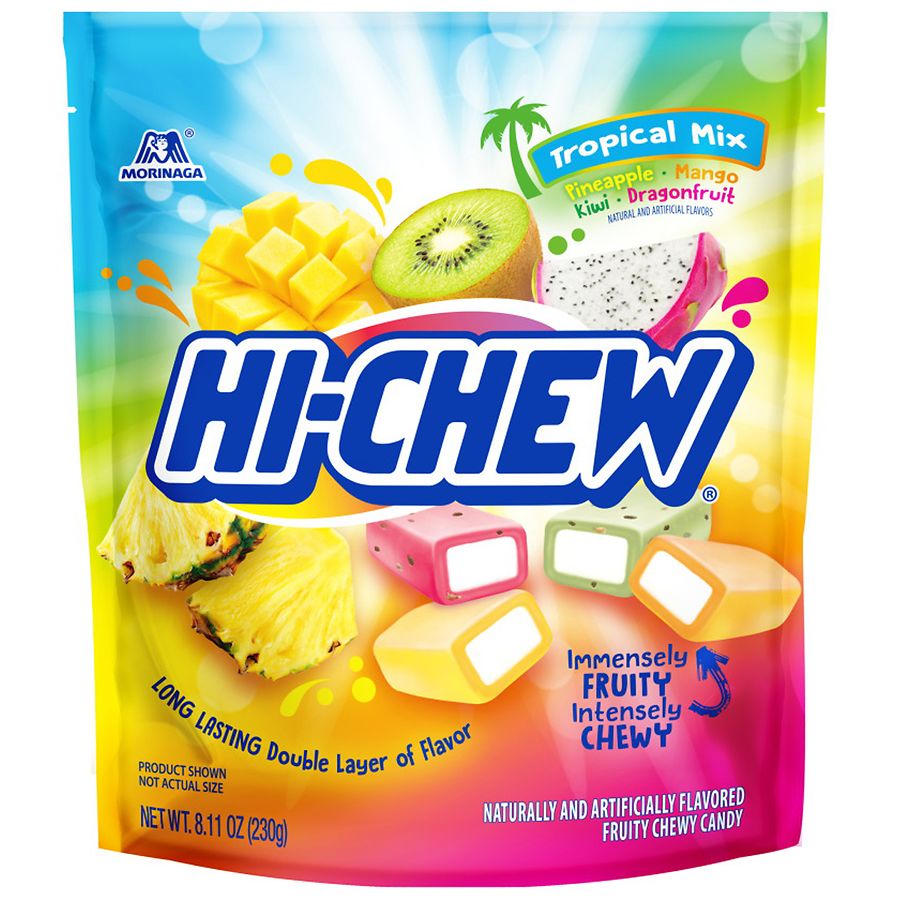 Hi Chew Fruity Chewy Candy Tropical Mix