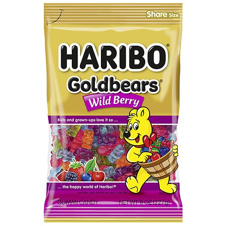 Haribo Wild Berry Goldbears Gummi Candy
