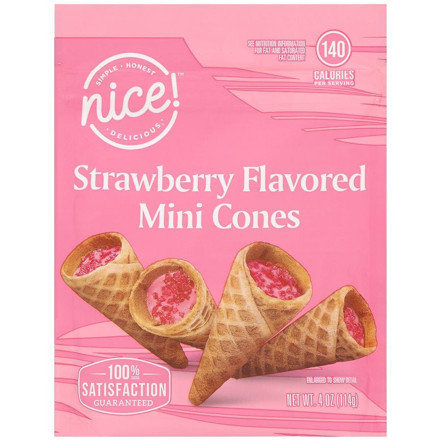 Nice! Mini Cones Strawberry